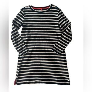 Lou & Grey mini sweater dress striped long sleeve size Large